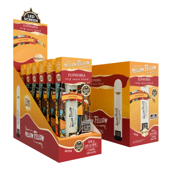 Mellow Fellow Terp Sauce Disposable Vape 2ml Euphoria Blend Toro Kush (sativa)