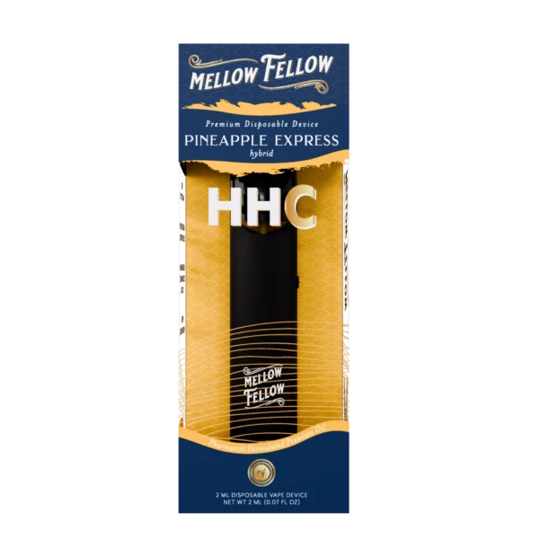 Mellow Fellow Premium Vape Disposable 2ml HHC Pineapple Express (hybrid)