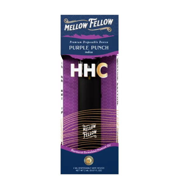 Mellow Fellow Premium Vape Disposable 2ml HHC Purple Punch (indica)