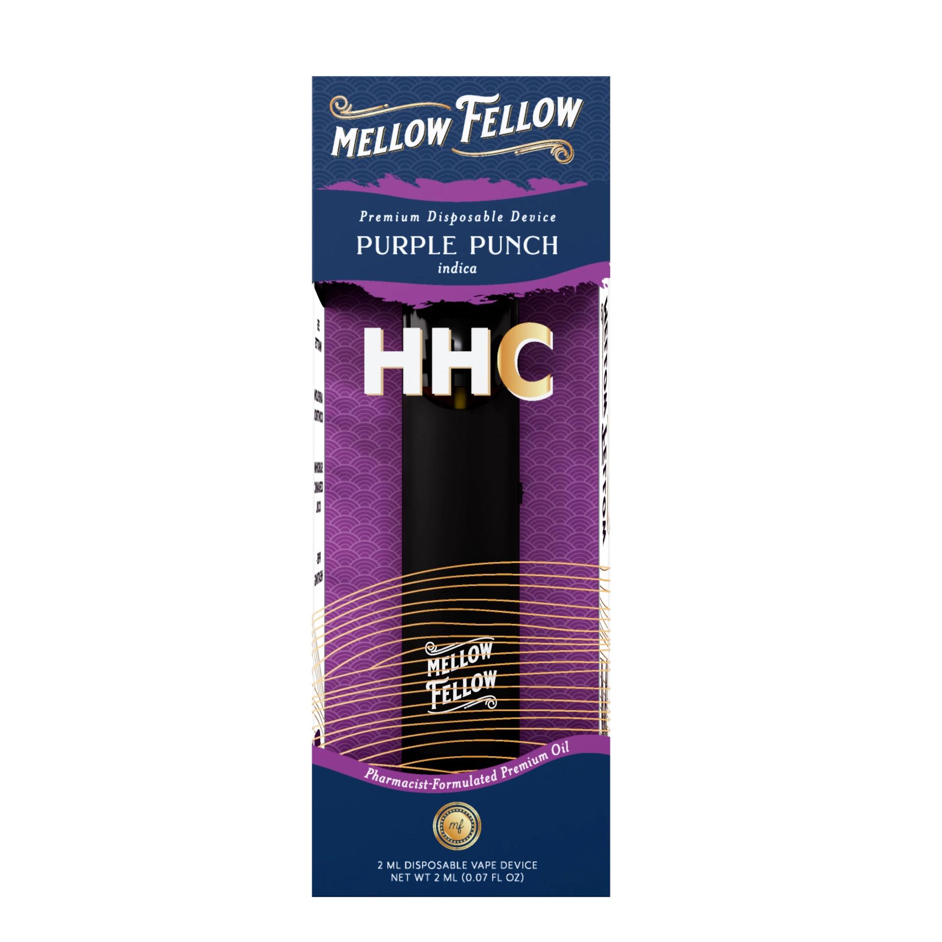Mellow Fellow Premium Disposable Vape 2ml HHC Purple Punch (indica)