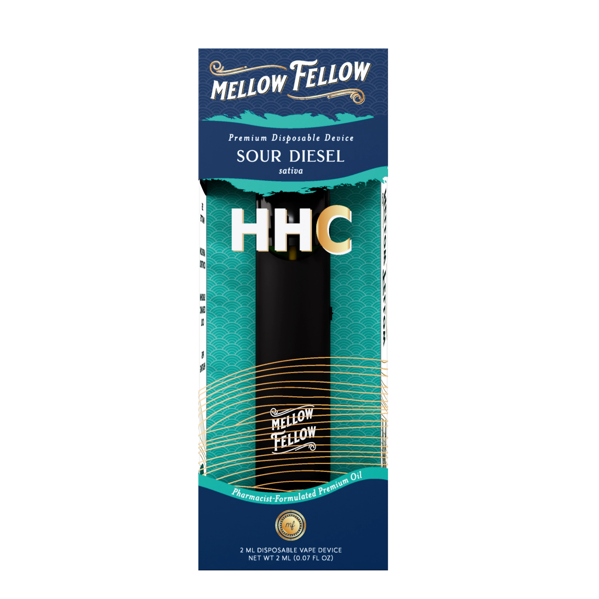 Mellow Fellow Premium Disposable Vape 2ml HHC Sour Diesel (sativa)