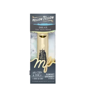 Mellow Fellow Live Resin Vape Disposable 2ml Dream Blend Sunset Sherbet (hybrid)