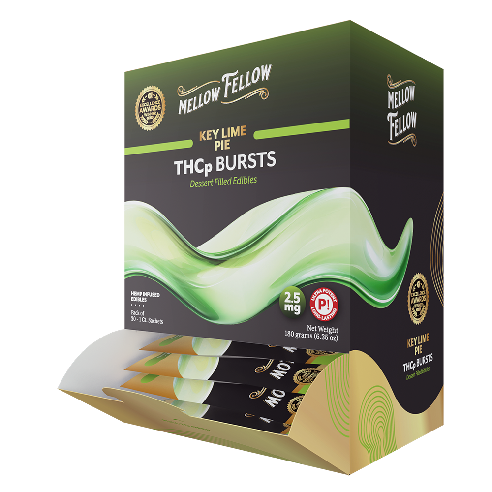 Mellow Fellow Edibles Bursts 2.5mg 1pc THCp Key Lime Pie