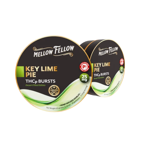 Mellow Fellow THCP Bursts 10pc Edibles 25mg Key Lime Pie