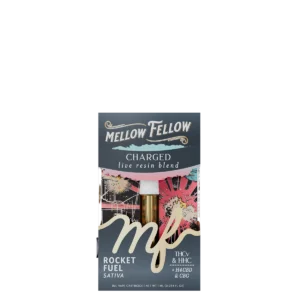 Mellow Fellow Live Resin Vape Cartridge 1ml Charged Blend Rocket Fuel (sativa)