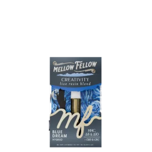 Mellow Fellow Live Resin Vape Cartridge 1ml Creativity Blend Blue Dream (sativa)