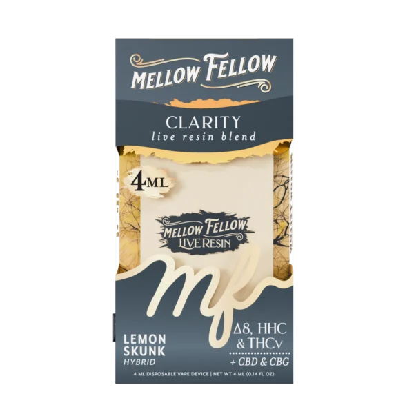 Mellow Fellow Live Resin Vape Disposable 4ml Clarity Blend Lamb’s Bread (sativa)