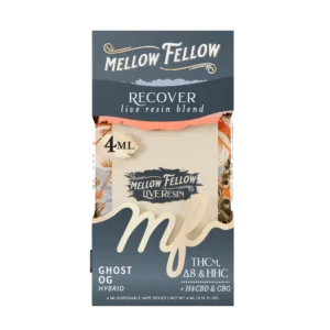 Mellow Fellow Live Resin Vape Disposable 4ml Recover Blend Ghost OG (hybrid)