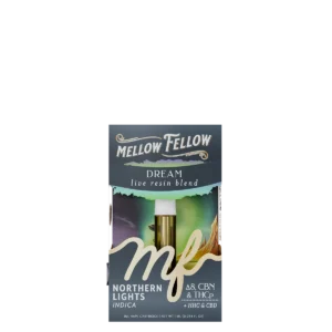 Mellow Fellow Live Resin Vape Cartridge 1ml Dream Blend Northern Lights (indica)