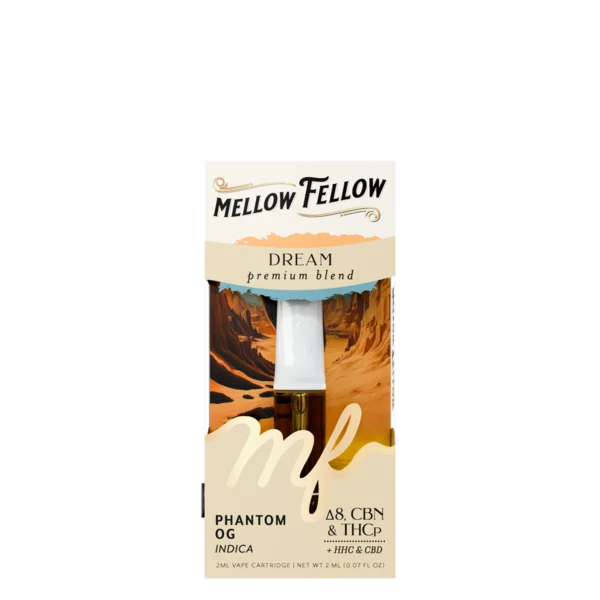 Mellow Fellow Premium Vape Disposable 2ml Dream Blend Phantom OG (indica)
