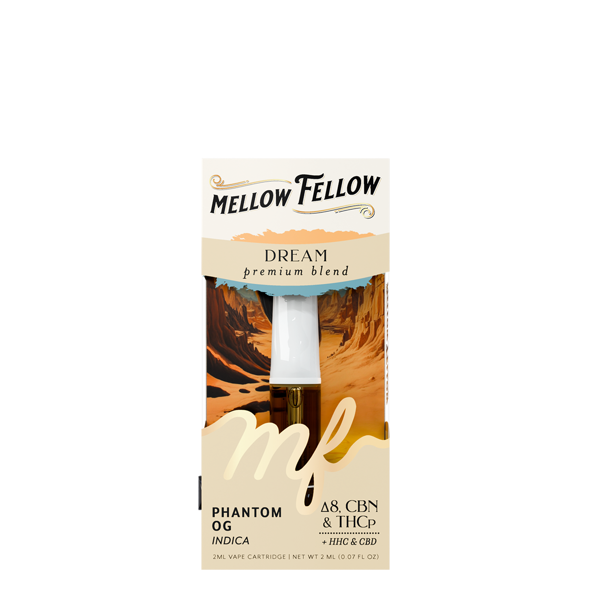 Mellow Fellow Premium Disposable Vape 2ml Dream Blend Phantom OG (indica)