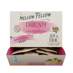 Mellow Fellow M-Fusions 2pc Edibles 100mg Dream Blend Fruit Punch
