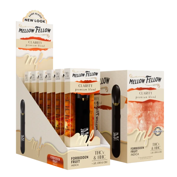 Mellow Fellow Premium Vape Disposable 2ml Clarity Blend Forbidden Fruit (indica)