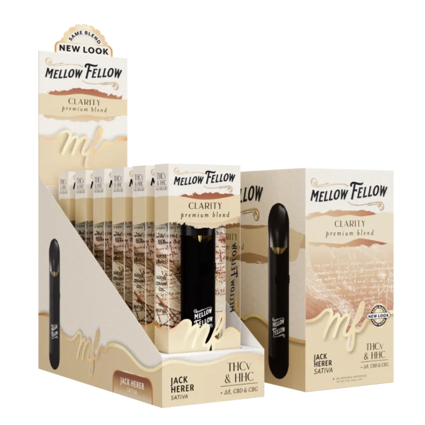 Mellow Fellow Premium Vape Disposable 2ml Clarity Blend Jack Herer (sativa)