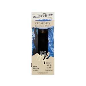 Mellow Fellow Premium Vape Disposable 2ml Creativity Blend Blue Dream (hybrid)