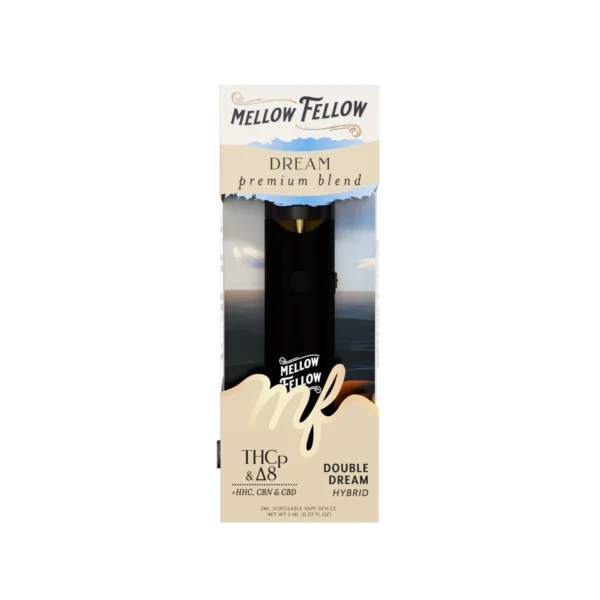 Mellow Fellow Premium Vape Disposable 2ml Dream Blend Double Dream (hybrid)