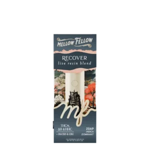 Mellow Fellow Live Resin Vape Disposable 1ml Recover Blend Zoap (Indica)