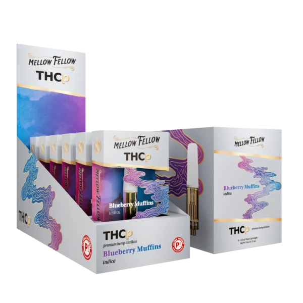 Mellow Fellow Premium Cartidge .5ml THCP Blueberry Muffins (Indica)