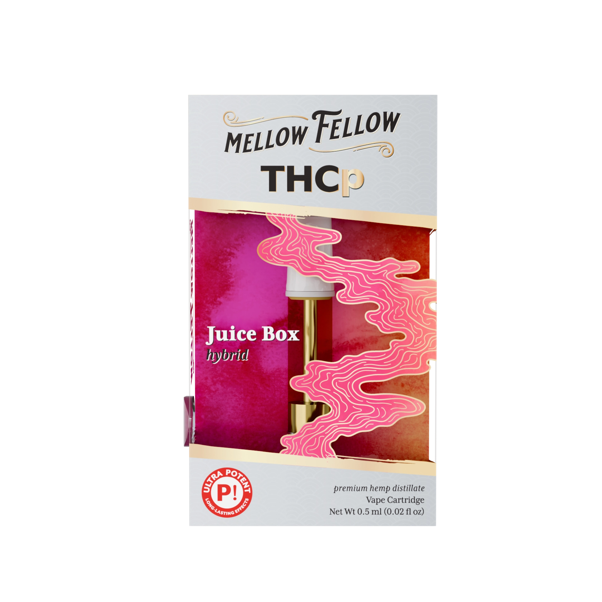 Mellow Fellow Premium Cartidge .5ml THCP Juice Box (Hybrid)