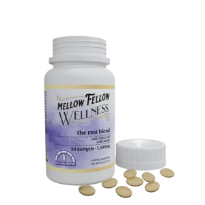 Mellow Fellow Wellness Softgel Capsules 1500mg Rest Blend