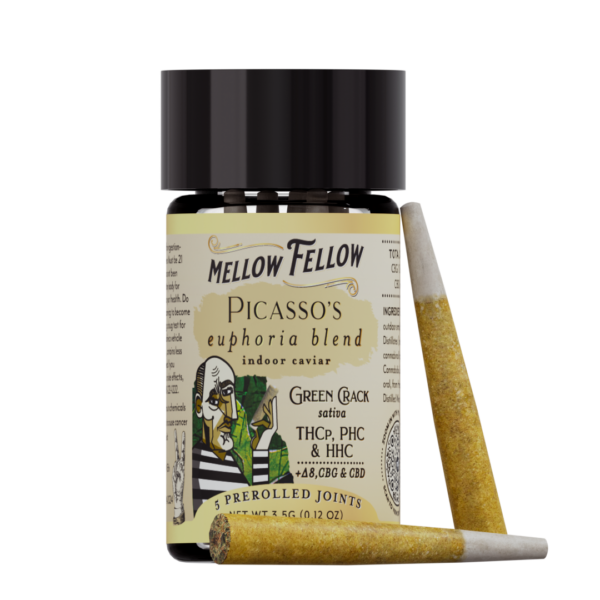 Mellow Fellow Premium Prerolls 3.5g Euphoria Blend Green Crack (Sativa)