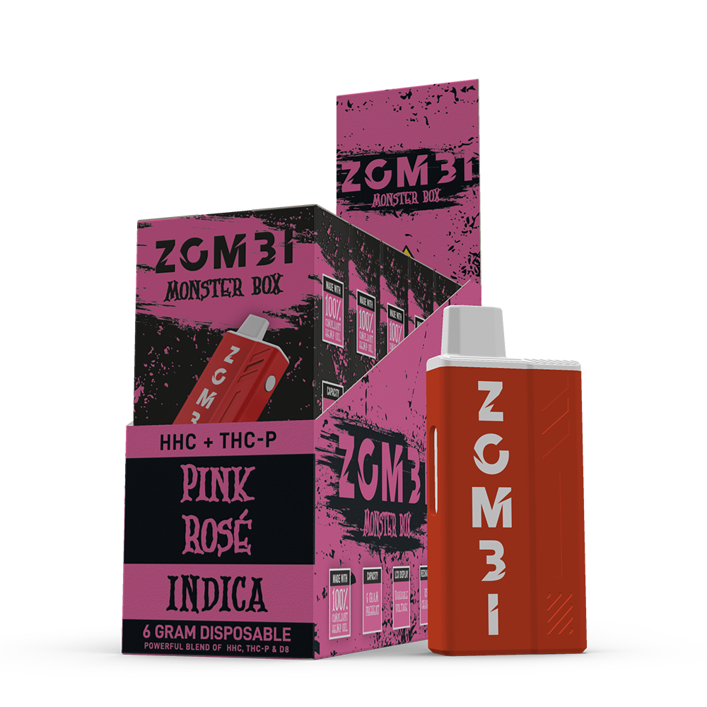 Zombi Disposable Vape 6g HHC Pink Rose 6ct