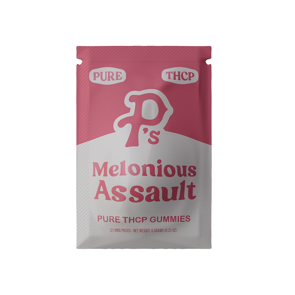Pushin’ P’s Edibles 16mg THCP Melonious Assault 30ct