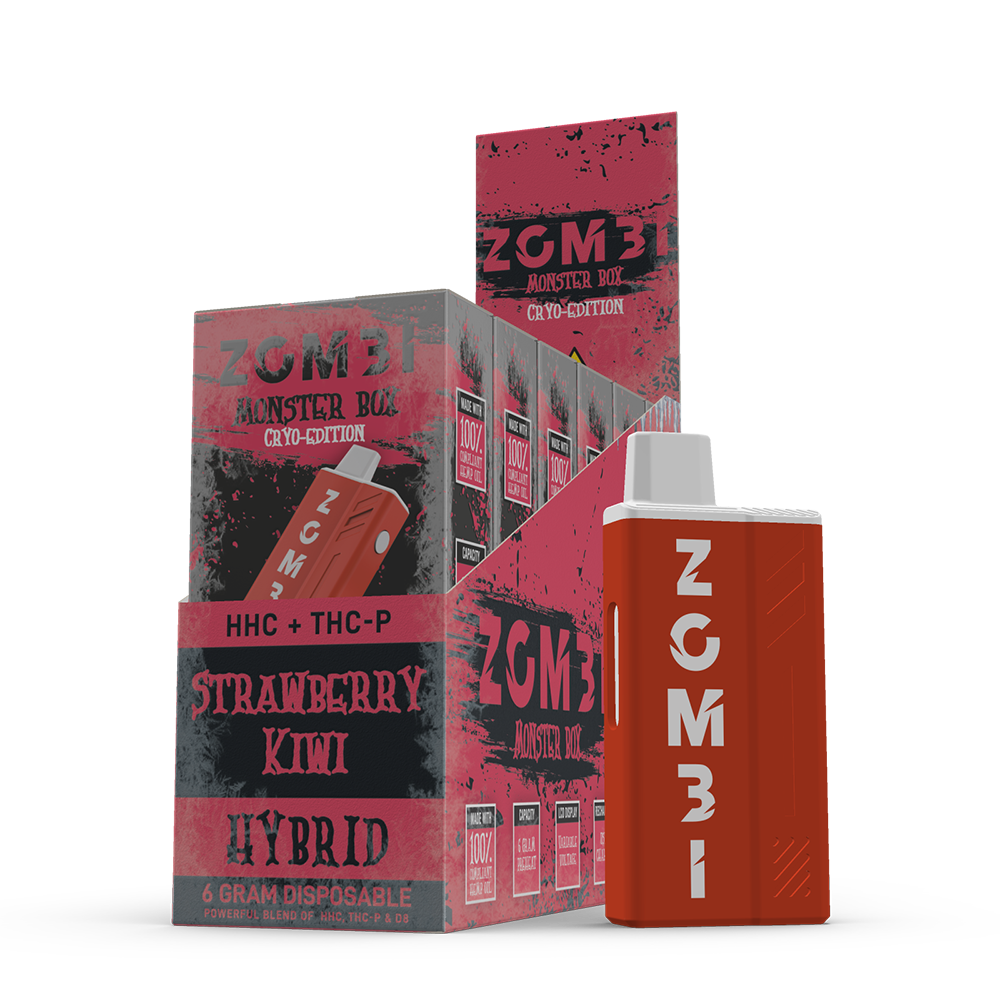 Zombi Disposable Vape Cryo Edition 6g HHC Strawberry Kiwi 6ct