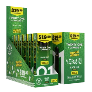 Twenty One Cannabis 19.99 Disposable Vapes 2ML-Black Lime-POP-1