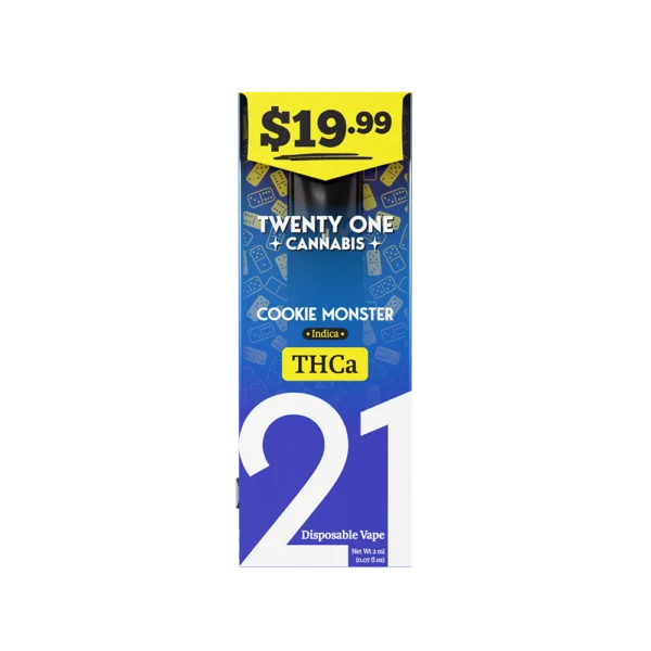 Twenty One Cannabis 19.99 Disposable Vapes 2ML-Cookie Monster-2