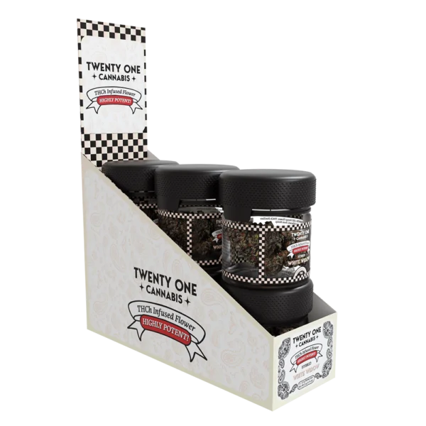 Twenty One Cannabis Infused Flower THCh 3.5g_White-Widow-POP-1