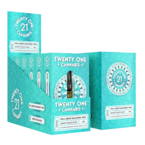 Twenty One Cannabis Vape Cartridge 1ml THCa & THCp-Ghost Train Haze-POP-1