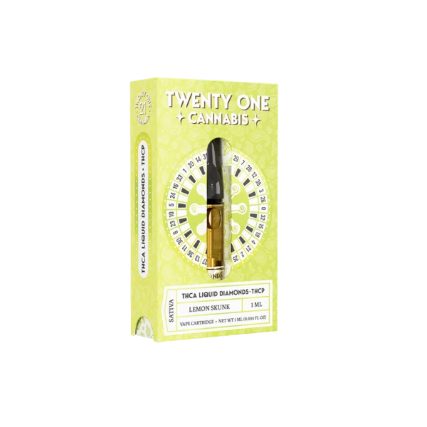 Twenty One Cannabis Vape Cartridge 1ml THCa & THCp-Lemon Skunk-1