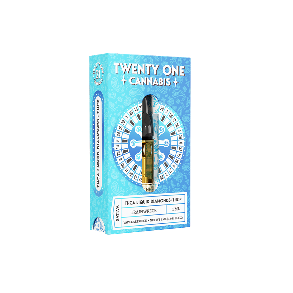 Twenty One Vape Cartridge 1ml THCa Trainwreck (Sativa)