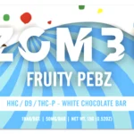 Zombi – Edibles – 50mg – HHC-D9-THCp – Mini Chocolate Bar – Fruity Pebz – (20cnt) – POP