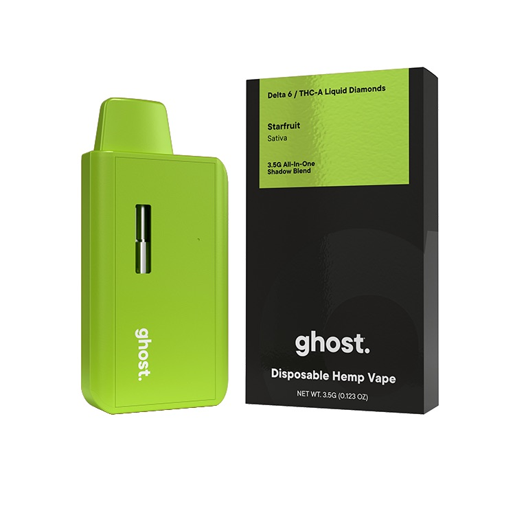Ghost Disposable Vape 3.5ml D6/THCA Starfruit 6ct