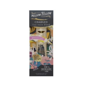 Mellow Fellow Live Resin Vape Disposable 2ml Charged Blend Ghost Train Haze (sativa)