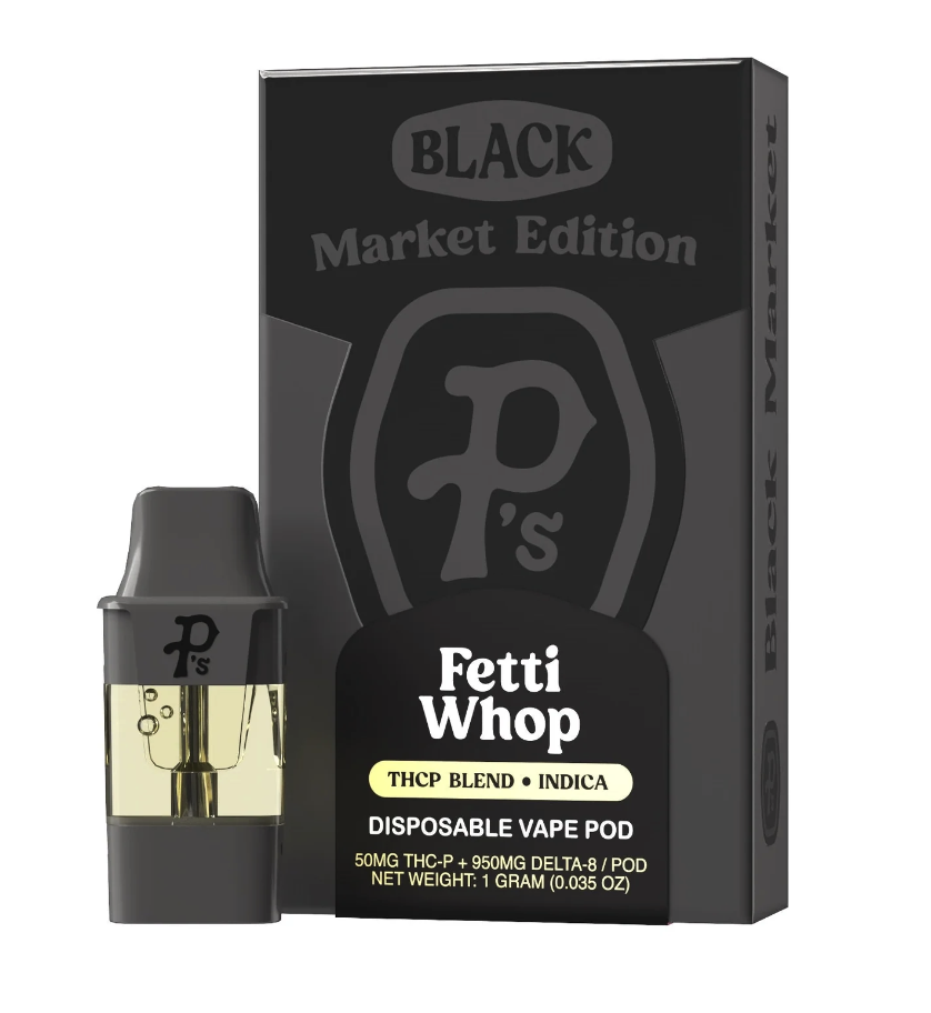 Pushin’ P’s Pack O Pods Disposable Vape 1ml THCP Fetti Whop 6ct
