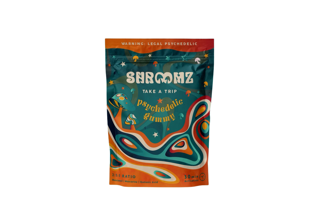 Shroomz 4pc Edibles 300mg Peach Retreat 12ct