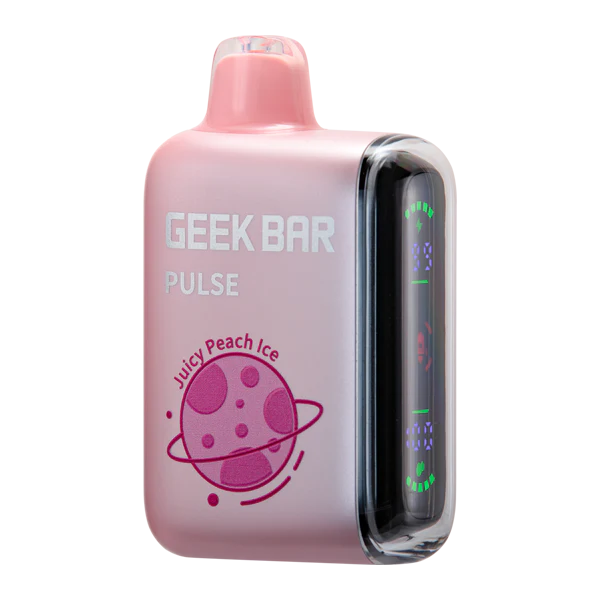 Geek Bar Nicotine Disposable Vape 15000p Juicy Peach Ice 5ct