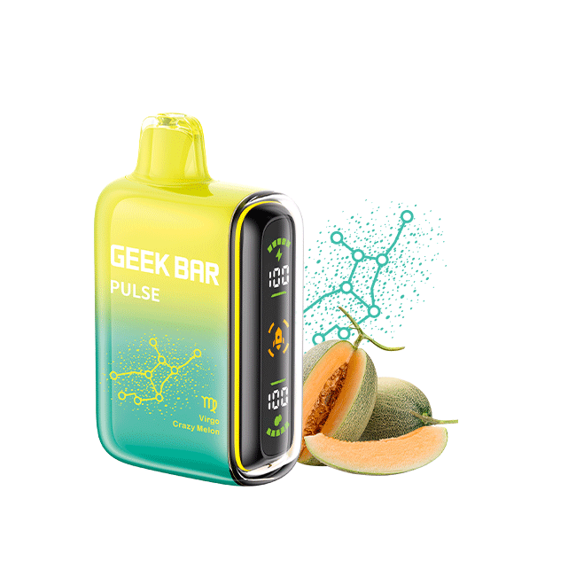 Geek Bar Nicotine Disposable Vape 15000p Crazy Melon 5ct