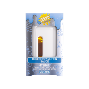 Goo’d Extracts Disposable Vape 5ml Delta-8-THC/HXY9/THCP/THCA Blueberry Muffin Sauce 6ct