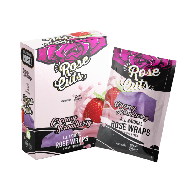 Rose Cuts Accessories Wrap Creamy Strawberry Purple 15ct