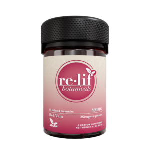 Relif 10pc Edibles 40mg Kratom Red Vein 6ct