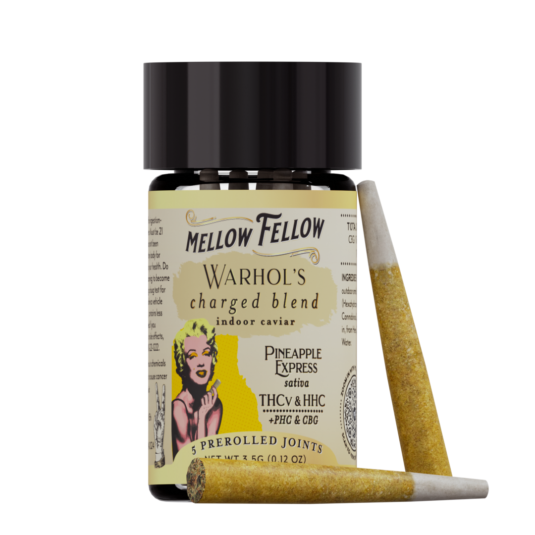 Mellow Fellow Premium Prerolls 3.5g Charged Blend Pineapple Express (Sativa)