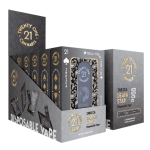 Twenty One Cannabis Vape Disposable 2ml THCA/THCP Death Star (Indica)