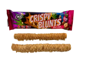 Crispy Blunts 2pc Edibles 100mg D9 Hazelnut Chocolate 10ct