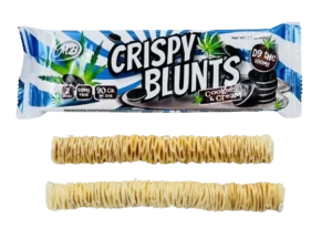 Crispy Blunts 2pc Edibles 100mg D9 Cookies & Cream 10ct