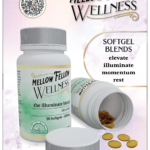 Mellow Fellow Marketing Material Flyer Wellness Soft Gels & Tinctures
