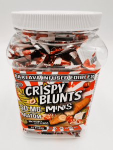 Crispy Blunts Mini 1pc Edibles 30mg Kratom Kinder Bueno 40ct